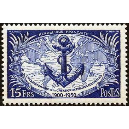 n°889 15F. Troupe coloniales