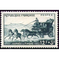 n°919 12F+3F. Journée du timbres 1952