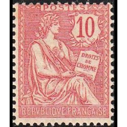 n° 124 10c. Mouchon retouché