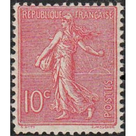 n° 129 10c. Semeuse lignée