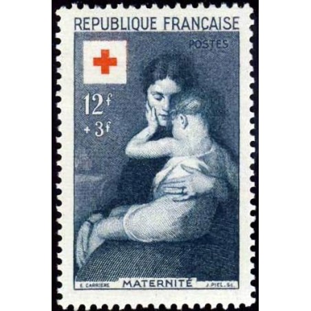 n°1006 12F3F. Croix-rouge 1954