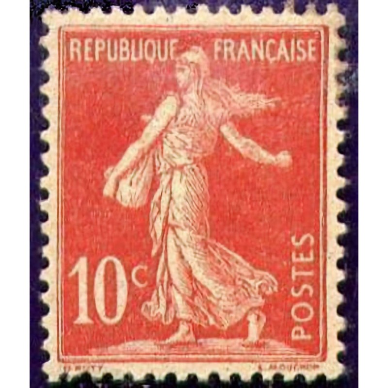 n°134 10c. semeuse camée avec sol