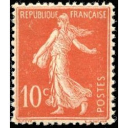 n°135 10c. Semeuse camée inscriptions maigres