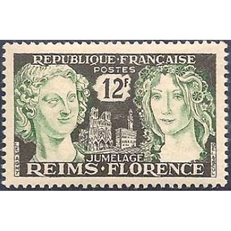 n°1061 12F. Jumelage Reims-Florence
